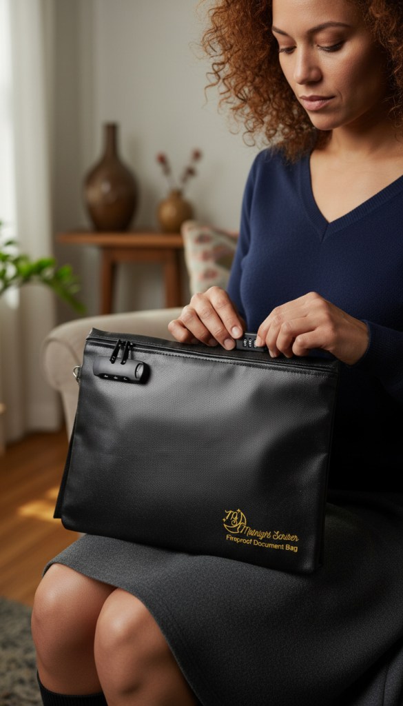 fireproof document bag, money safe, document safe, fire proof bag for documents